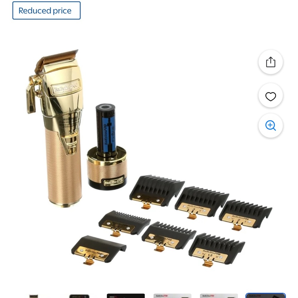 BaBylissPRO GoldFX Cordless Hair Trimmer clippers - Picture 7 of 8